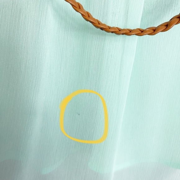 Mossimo Supply Co. XS Teal Belted Peasant Tunic NWT - Picture 11 of 13